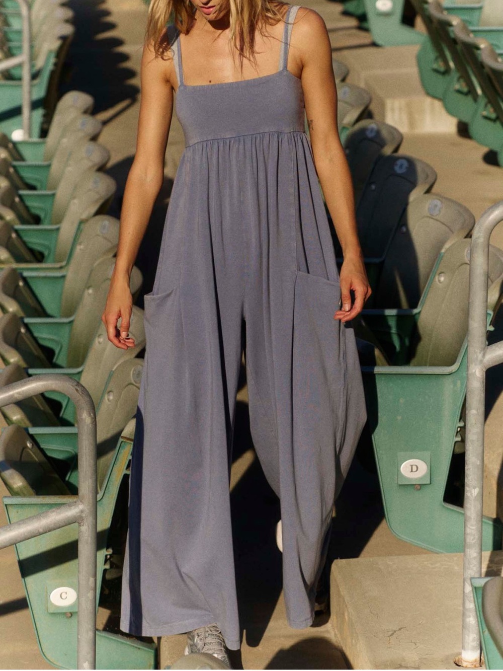 FP Movement Women's Hot Shot
Strappy Onesie blue ash/slate